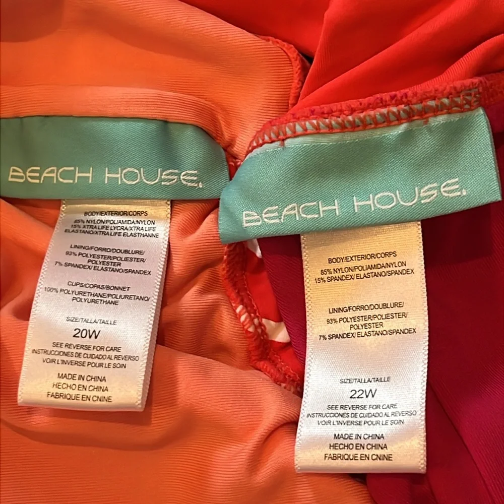 NWT Beach House 2 piece bathing suit 20W top & 22W bottom - Picture 7 of 13